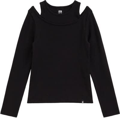 WE Fashion Meisjes T-shirt van ribstof