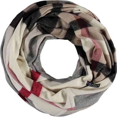 FRAAS Sjaal Cashmink® Scarf with FRAAS Plaid Cream-White Wit Veelkleurig
