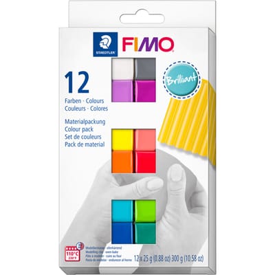 FIMO soft - ovenhardende boetseerklei - colour pack - 12 brilliant colours