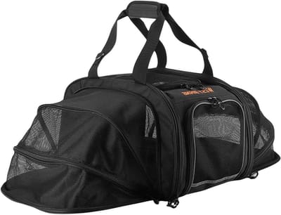 Huisdier Fietstas - Reismand Hond - Veilig Vervoer - Waterdicht Polyester - 43x25x27 cm - Zwart