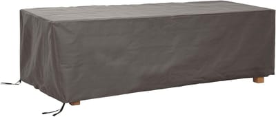 Famanu – Waterdichte tafelhoes voor tuintafel tot 300 cm - rechthoekige buitenhoes voor tuinmeubelen - grijs