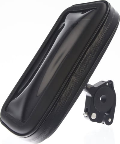 Universele Waterdichte Telefoonhouder voor Scooter & Motor - Spiegelbevestiging - Touchscreen - 360° Draaibaar - Geschikt voor iPhone, Samsung & Android - MANOS LIBRES Model W