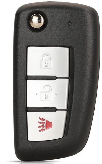 XEOD Autosleutelbehuizing - sleutelbehuizing auto - sleutel - Autosleutel / Geschikt voor: Nissan 3 knops
