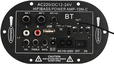 Thijox - Digitale Bluetooth-versterker 8 Inch Auto Hifi Bass High Power Stereo AMP Draagbaar voor Feest, Camping, Tuin of Thuis