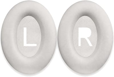 Set Oorkussens voor Bose Koptelefoon - QuietComfort 45 Oorkussen - Kunstleer met Traagschuim - Wit