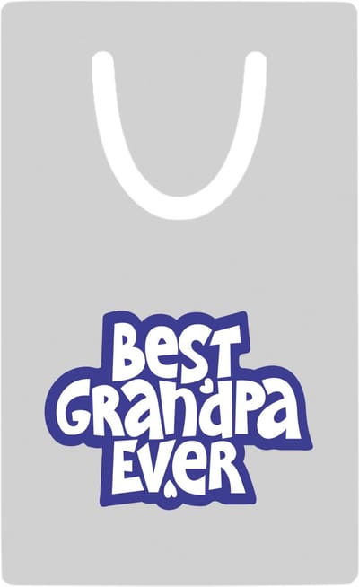 Hacebo® - best granpa ever metalen boekenlegger - Opa - opa - cadeautje - kado - beste ooit Bladwijzer boekenleggers - 7.6 cm x 5cm