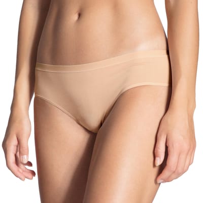 Calida Natural Comfort Midi slip - 160 White - maat 48/50 (48-50) - Dames Volwassenen - Katoen/elastaan- 21175-160-48-50