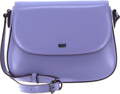 DKNY Leren Schoudertas Ellie Crossbody Lavender Paars