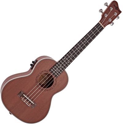 Sapele Elektro-akoestische Tenor Ukulele van Gear4music