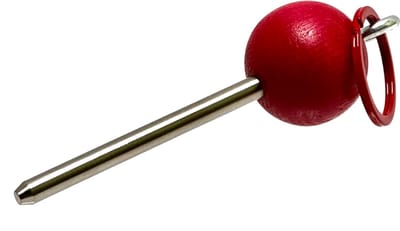 Boulemaus - Jeu de Boules - Traceur de terrain - kleur frambozenrood - V2A roestvrij staal