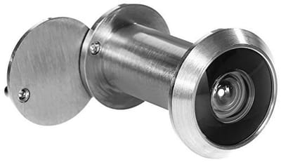 Deurviewer met 200° groothoek en inkijkbescherming - Roestvrijstalen lens - Geschikt voor deuren van 35-55mm