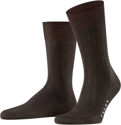 FALKE Milano met klimaatactieve zool katoen sokken heren bruin - maat 43-44