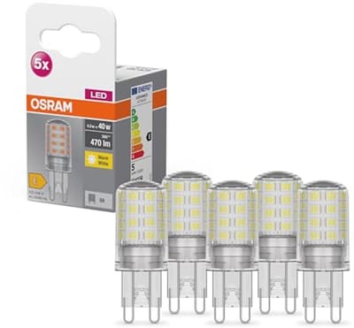 LED G9 Lamp in Warm Wit - 5-Pack, Energiezuinige Vervanging voor Traditionele Gloeilampen