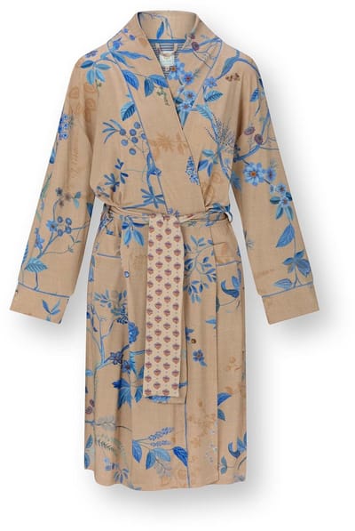 Pip Studio - Nisha Kimono Dames - Loungewear - Marigold - Blauw - M