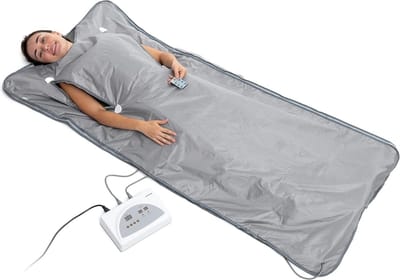 DD Infrarood Deken - Sauna Deken - Elektrische Deken - 179x79x2cm - Grijs