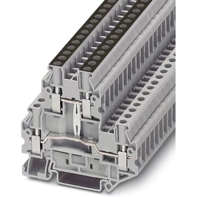Phoenix Contact 3046809 Doorgangsserieklem 6.2 mm Schroeven Grijs 50 stuk(s)