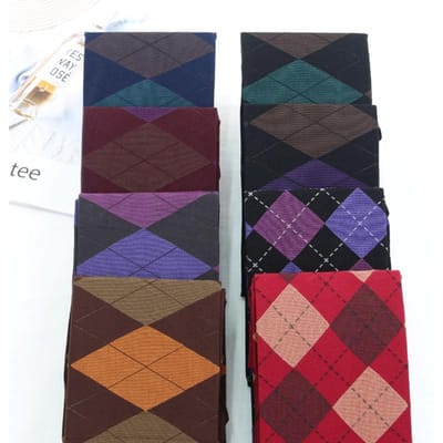 1/7 Paar Retro Contrasterende Donkere Patroon Bodemsokken Lente Herfst Sokken Leggings Dunne Ademende Comfort Dames Sokken One Size black