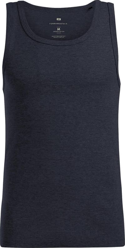 WE Fashion Heren Slim fit geribd singlet