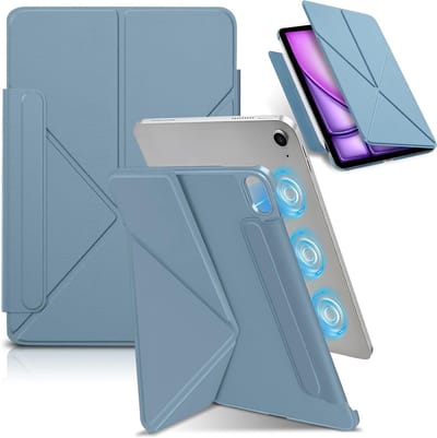 Slimme Shockproof Beschermhoes voor iPad Air 11 Inch 2025, Meerdere Stand Hoeken, Automatische Slaapfunctie en Oplaadmogelijkheden