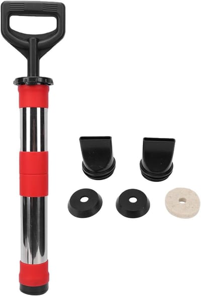 Kitspuit Groutpomp - Voegspuit Vulspuit - Naden Vullen - Roestvrij Staal - 1.1 Liter - Zilver