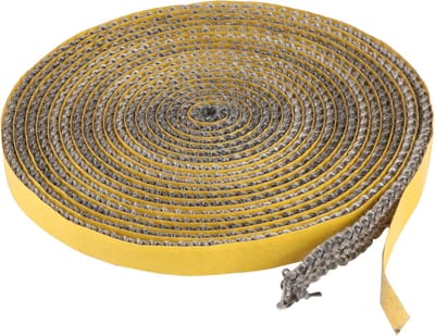 Zelfklevende afdichtband voor openhaard, 3 mm x 10 mm x 4 m, ideaal voor kachelpijp, openhaarddeur en schoorsteenafdichting