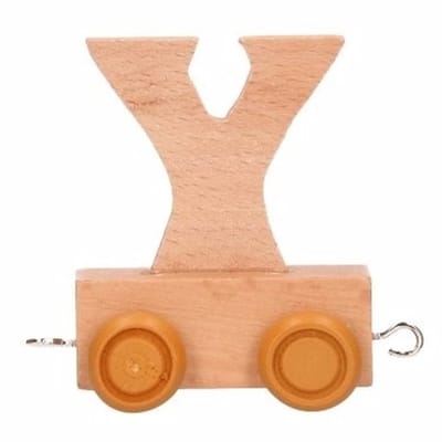 Houten lettertrein letter Y
