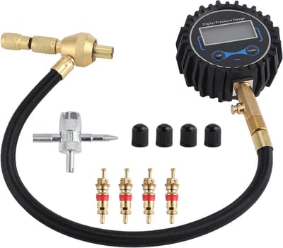 Digitale Bandenpomp - Bandenluchtontluchter Manometer - Veilig Rijden - Hoge Nauwkeurigheid - 200 PSI - Zwart