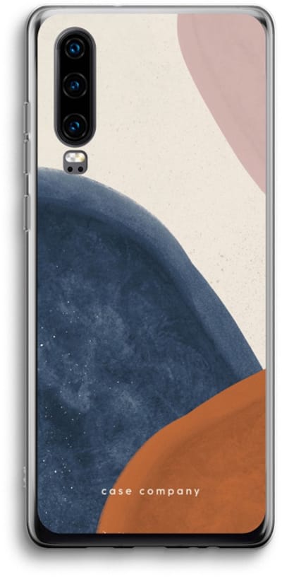 Case Company® - Hoesje geschikt voor Huawei P30 hoesje - Geo #1 - Soft Cover Telefoonhoesje - Bescherming aan alle Kanten en Schermrand