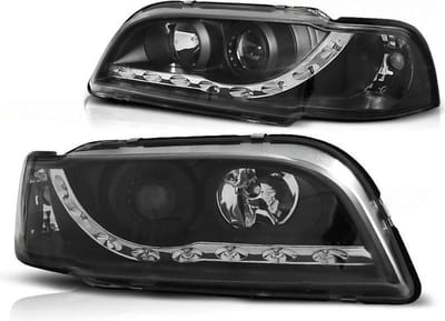 Koplampen met parkeerlicht VOLVO S40/V40 02 96-04 00 ZWART