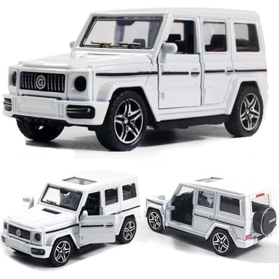 Voiture Jouet en Métal Moulé sous Pression pour Garçon, Voiture Simulation en Alliage à Tirer en Arrière, Portes Ouvrables, Jouet Cadeau Décoration