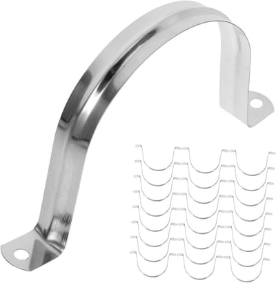Pijpklemmen Roestvrij Staal - Slangklem Beugel - Leidingen Bevestigen - Eenvoudige Installatie - 100 Stuks - Zilver