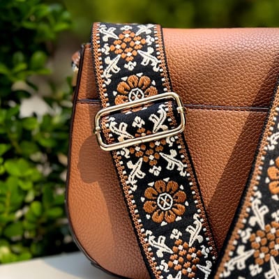 3,8 cm brede afneembare verstelbare schouderriem met retro patroon, voor crossbodytas handtas draagtas reistas heuptas camera riem vervanging