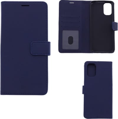 LuxeBass Hoesje geschikt voor Nokia G11/G21 - Boekhoesje met kaartvakken - Blauw gsm hoesje - telefoonhoes - telefoonhoesjes