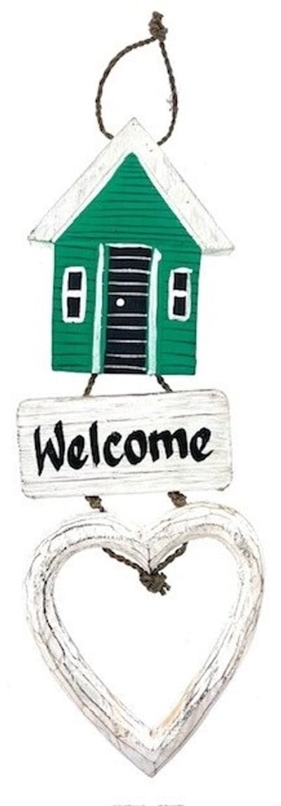 Guirlande huisje Hamza Welcome groen