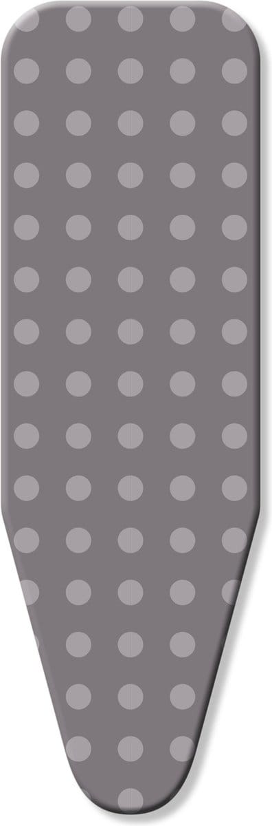 D&L Strijkplankhoes 5 Laags - Maat B voor een breedte van 43 tot 52cm en lengte van 100 tot 125cm - Grijs bol