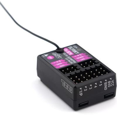 Récepteur Multifonctions FS-R7V 7 Canaux 2.4G Peut Être Sortie PPM/IBUS pour Voiture Télécommandée Jouet noir