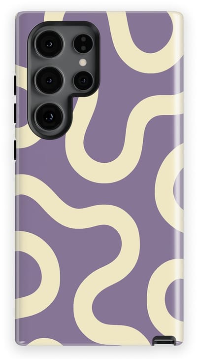 DripCase Motion Flow Tough Hoesje Samsung Galaxy S24 Ultra | Backcover met Mag | Trendy Design | Valbescherming | Pastel Path