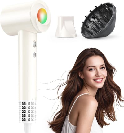 Professionele ionische haardroger met diffuser en anti-frizz technologie