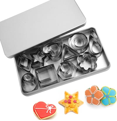 Unyqoos® Set van 30 veelzijdige mini-koekjessnijders voor creatieve bakliefhebbers