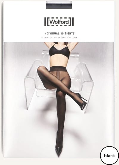 WOLFORD Individual 10 Tights Beenmode Dames - Zwart - Maat XS