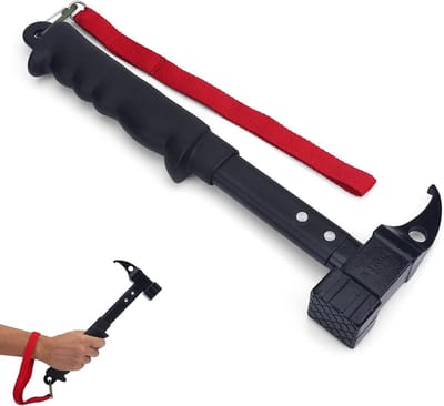 Zeer Sterke Metalen Klauwhamer - HTML Content - Schokdempende Rubberen Handgreep - Nageltrekker - Camping Outdoor .