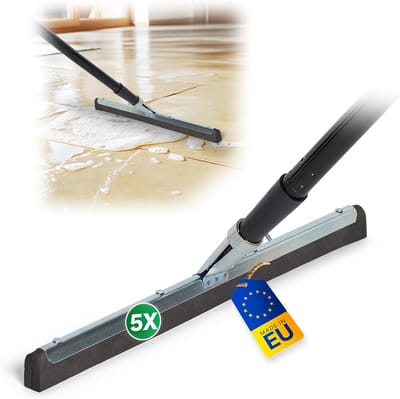 Novaliv 5X watertrekker vloer douche 45 cm auto met 137 cm handvat douchetrekker douchevloertrekker raam professionele watertrekker raamtrekker rubberlip professionele watertrekker