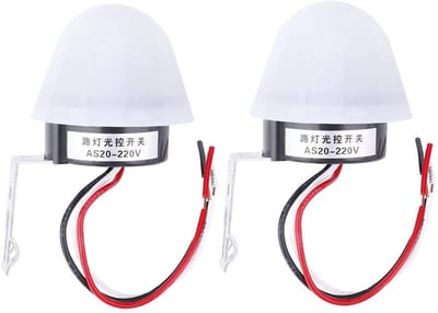 Golden crown - Fotocel lichtsensorschakelaar - Automatische lichtschakelaar - 220V - Geschikt voor binnen en buiten - Eenvoudige installatie - Voor led-...