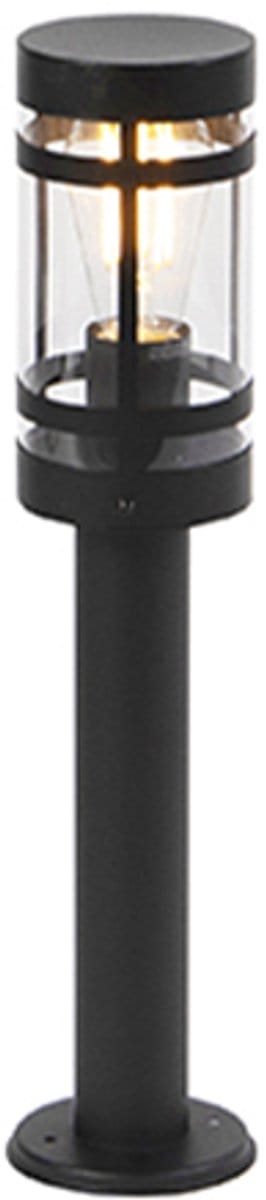 QAZQA gleam - Moderne Staande Buitenlamp | Staande Lamp voor buiten - 1 lichts - H 500 mm - Zwart - Buitenverlichting