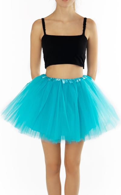 KIMU® Tutu Blauw Tule Rokje - Maat 68 74 80 86 92 98 - Oceaan Blauwe Petticoat Rok Baby Peuter Meisje - Balletpakje Kinderen Fee Festival