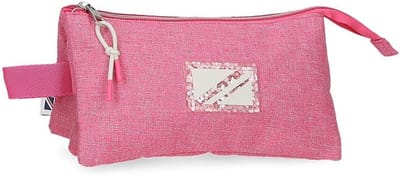 Etui Drie Vakken - Pennendoosje Organizer - Schoolspullen Opbergen - Drie Afgesloten Ritsvakken - 22 x 12 x 5 cm