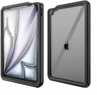 Full Protect Cover IP68 Hoes Geschikt voor Apple iPad Air 10.9 (2020 / 2022) | Waterdicht | Shockproof | Beschermhoes 360 Graden | Extra beschermend | Kindvriendelijk | Stofdicht | Zwart