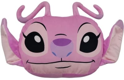 3D Cocooning Kussen - LILO & STITCH - Engel - Microvezel - 30 cm