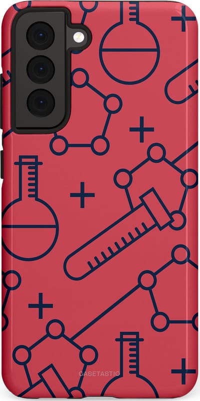Casetastic hoesje geschikt voor Samsung Galaxy S21 FE 5G - Dubbellaagse bescherming - Rode Laboratorium - Fashion Case - Koraal