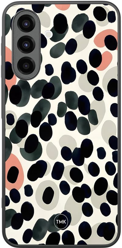 Hoesje geschikt voor Samsung Galaxy A26 - Modern dots - Multi - TPU case - Gestipt - Hardcase zwart telefoonhoesje